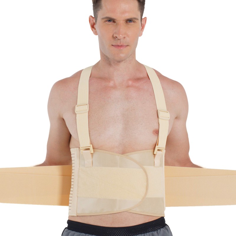 Neotech Care Adjustable Back Brace Lumbar Support Belt with Suspenders,
