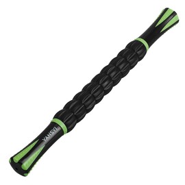 Yansyi Muscle Roller Stick for Athletes - Body Massage Roller Stick - Release Myofascial Trigger Points Reduce Muscle Soreness Tightness Leg Cramps & Back Pain for Physical Therapy & Recovery (Black)