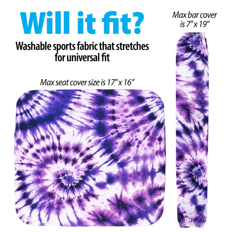 Top Glides Universal Rollator Walker Seat and Backrest Covers (Psychedelic