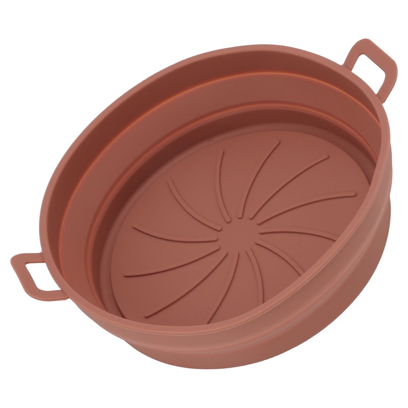 2PCS Fryer Silicone Liners Round 21cm Diameter with Handle Fryer