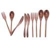 3Set Tableware Wooden Fork Spoon Knife Kit Kitchen Cutlery for