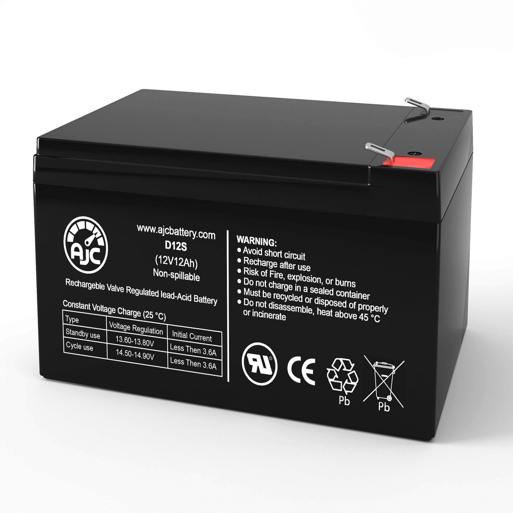 Enduring CB12-12 12V 12Ah Wheelchair Battery - This is an AJC Brand Replacement