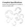 SYDARSYN Lock Washers for Shafts, Stainless Steel E-Clip External Retaining
