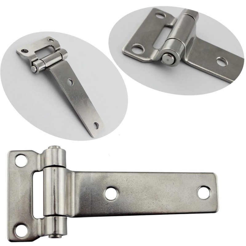 Pair of Stainless Steel 304 T-Shape Door Hatch Hinge L