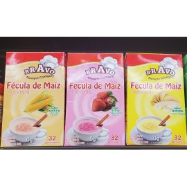 Bravo 3 PACK BRAVO CORN STARCH NATURAL,STRAWB