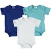 littogoose Baby Short Sleeve Onesie Bodysuits (3-Pack), Newborn Bodysuit with
