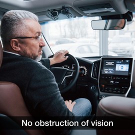 KINIVA Sunglass Clips for Car Visor, Magnetic Sunglass Holder for Car,Car Accessories Interior (Black)