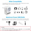 VIEWLON European Plug Adapter Canada US to Europe Travel Essentials,