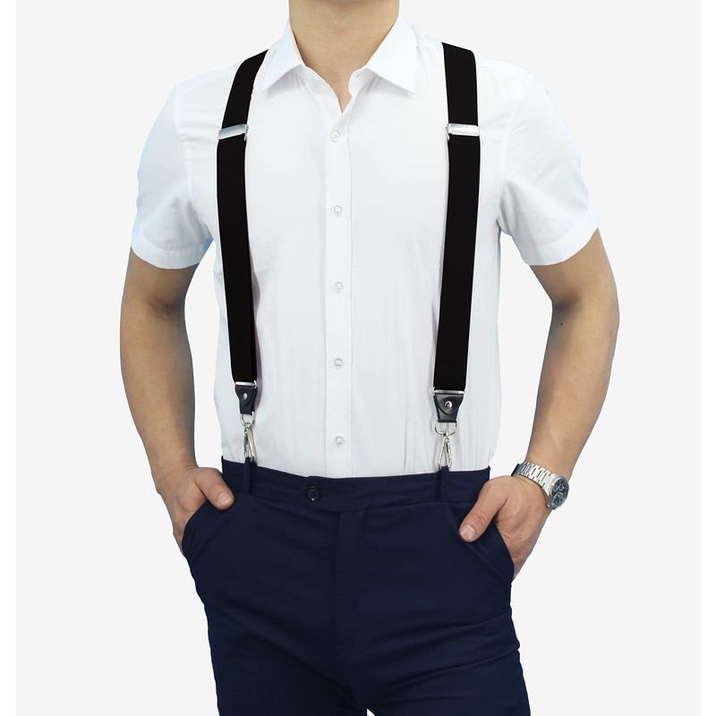 MOHSILY Suspenders, Men's, Women's, Belt, Strong, Double Hook, Pants, Tightly