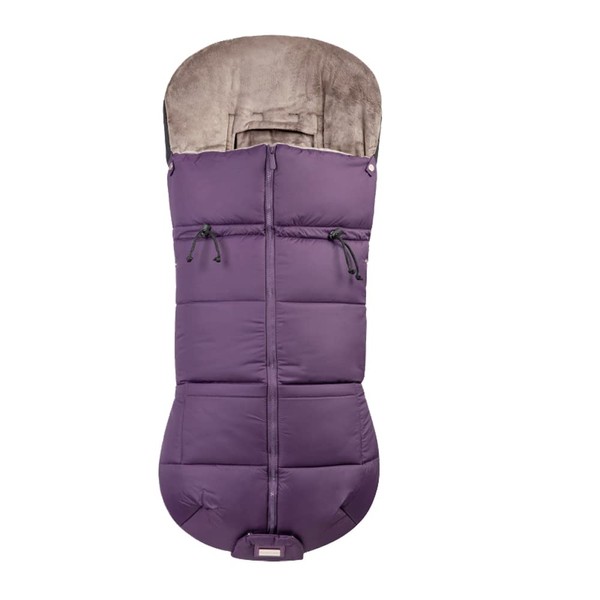 AGACAS Stroller Footmuff - Universal Winter Thicken Bunting Sleeping Bag, Water Repellent Cover, Shearing Blanket, Fits All Pushchair/Pram/Car Seats with Warm Hand Gloves/Warmmuffs - Lavender