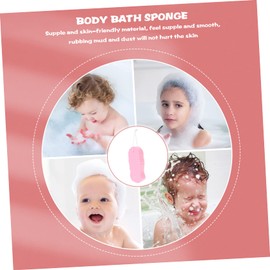 Healvian 2pcs Body Cleaning Sponges Gentle Pva Scrubbers for Bathing Soft and Skin-friendly Design for Newborns and Boys and Girls Travel-friendly Bathing Supplies Cherry Blossom