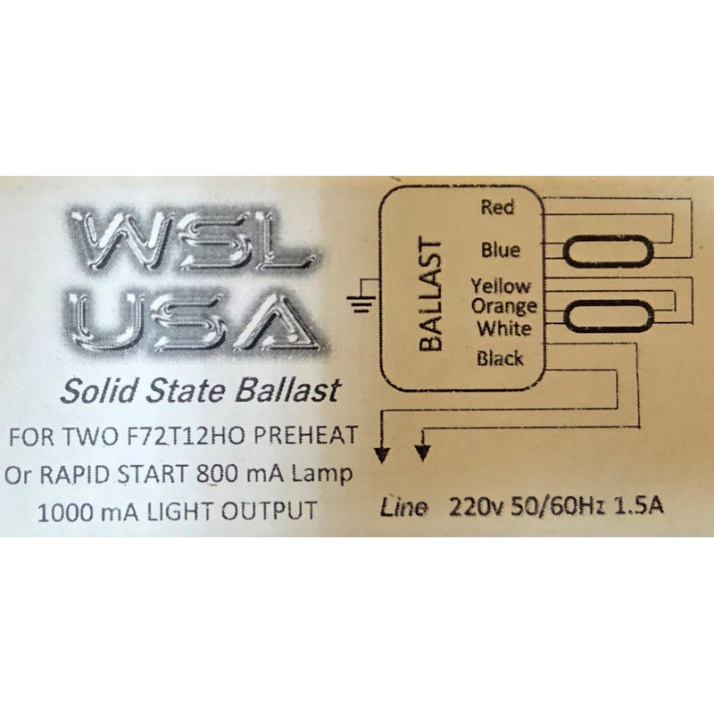 WSL Solid State Ballast For Tanning Beds A2101220 - For