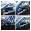 car-attention 2PC Piano Black Side Rearview Mirror Caps Cover For