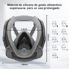 Respirador reutilizable 6800,mascarilla para pintar (Gris)