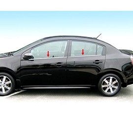 Made in USA! Compatible with 2007-2012 Nissan Sentra 4PC Specialty Window Sill Trim
