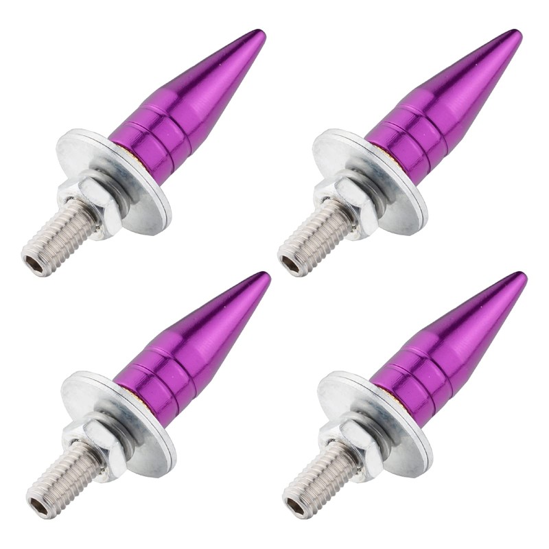 Temzzer 4 PCS License Plate Frame Screws Anti-Theft Car Frame