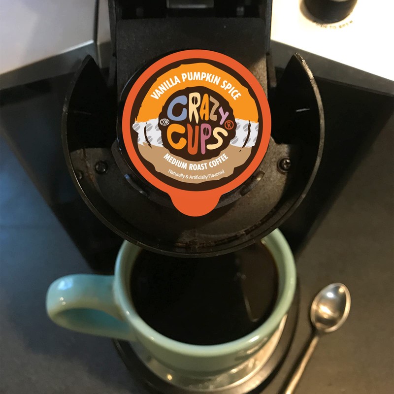 Crazy Cups Flavored Coffee Pods Variety Pack, Fully Compatible With
