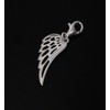 Sterling Silver 925 Guard Angel Wing Charm Clip on Pendant