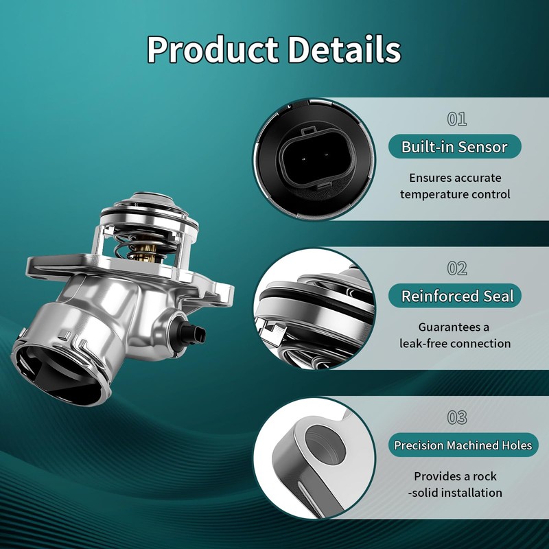 Al Thermostat Housing Assembly Fit for Mercedes-Benz GLK/SLK/ML350（05-13）