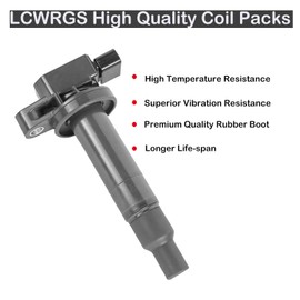 Set of 4 Coil Pack and Spark Plugs 1.5L L4 Toyota Prius Echo Yaris Scion XA XB 2001 2002 2003 2004 2005 2006 2007 2008 2009 Ignition Coil & Spark Plugs Combo Replaces# UF316