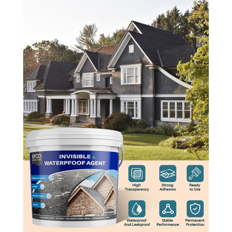Transparent Waterproof Sealant,175oz Clear Transparent Waterproof Coating,Liquid Invisible Water Proof