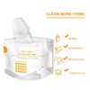 16pcs Bimirth Baby Bottle Cleaning Bag Breast Pump Teether Microwave