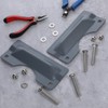 4 PCS Door Latch Guard Plate, 3 X 7'' Door