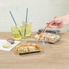 Restaurantware Sushi Containers, Pack Of 100 Plastic Disposable Rectangle Sushi