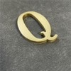 1.77 Inch Height Self Adhesive Solid Brass English Letters 4.5CM