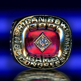 Unbranded 300 PERFECT GAME ABC 24K GOLD PLATED  SIZE 9 RING