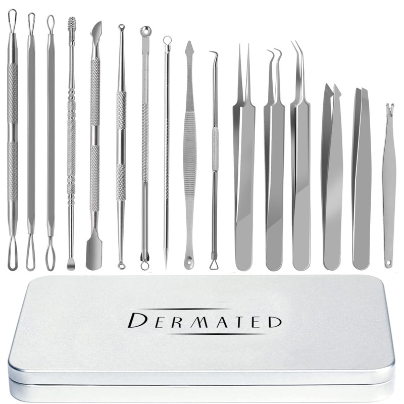 16 piezas – Kit de herramientas para eliminar espinillas y