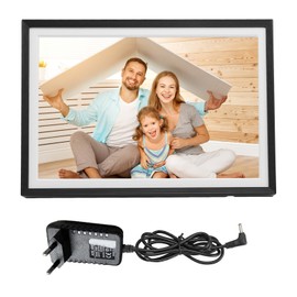 10.1 Inch WiFi Digital Picture Frame 32GB Storage HD IPS Touch Screen Electronic Photo Frame Auto Rotate Slideshow Share Photo Video Instantly EU Plug