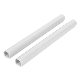 Aramox Pack of 2 Front Grille Strips, Front Grill Strips, Grille Insert, Decorative Decoration, Car Accessories, Compatible with 1 2 3 4 5 6 7 Series F20 F22 F30 G30 G11 (White)