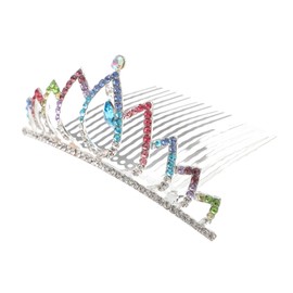 FOMIYES 4pcs Alloy Material Tiara Comb Bridal Crown Wedding Headpiece Clip-in Comb