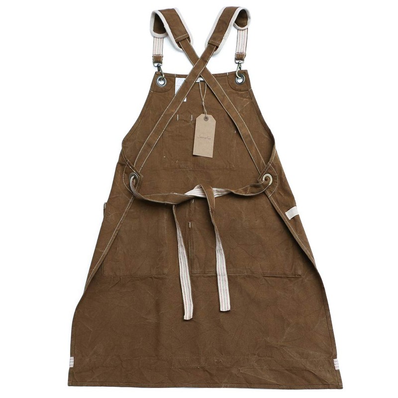 Jeanerlor Waxed Canvas Work Apron for Women with 11 Pockets