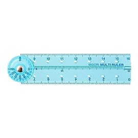 Midori Multi Ruler, 6.3 inches (16 cm), Blue