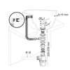 WIRQUIN Ensemble fermeture Quick-Clac - Trop-plein extérieur - Lavabo
