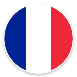 2 x 10cm/100mm France Flag Map Window Cling Sticker Car Van Campervan Glass #9072