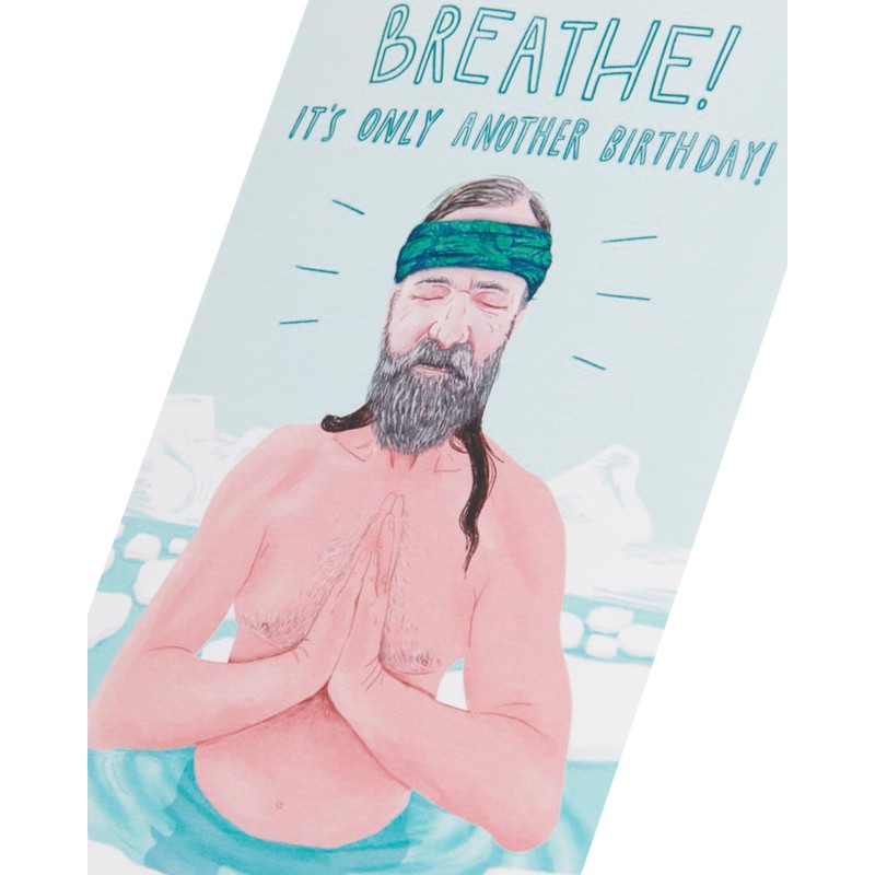 UK Greetings Birthday Card for Him/Her/Friend - Wim Hof Design