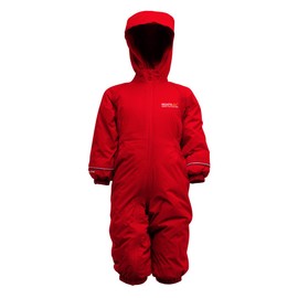 Regatta Kids Splosh II All in One Rainsuit Red rot - Pepper Size:Size 24-36