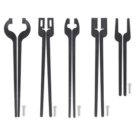 Rapid Tongs Bundle Set Five Type of Tong Bundles Set DIY Rapid Tongs Comes with Rivet for Beginner Futher Smithing