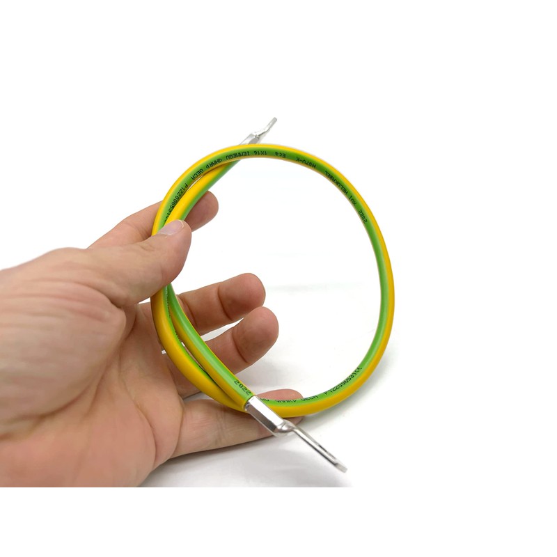 eXODA Earth Cable 60 cm Ground Cable 16 mm² Green/Yellow