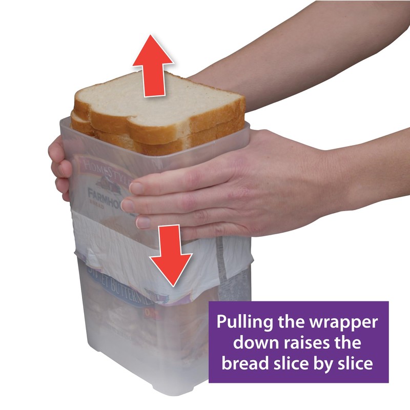 Buddeez Bread Buddy for Wide Pan Loaves, Bread Box, Bread