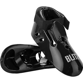 Blitz Dipped Foam Foot Guards - Black - X-Small