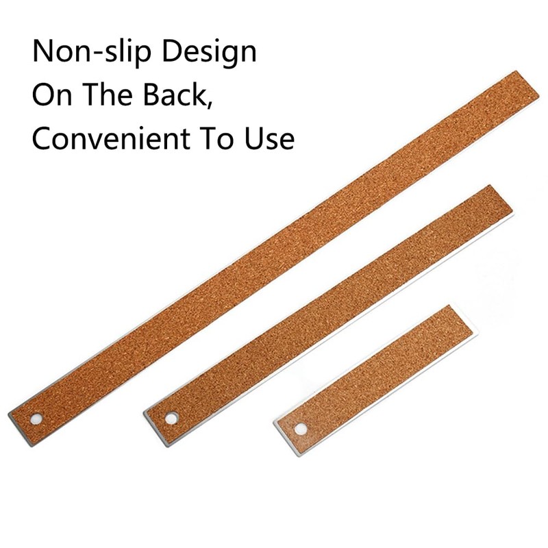 Stainless Steel Ruler, 15/30/38/45 cm Straight Metal Ruler, Metric Imperial