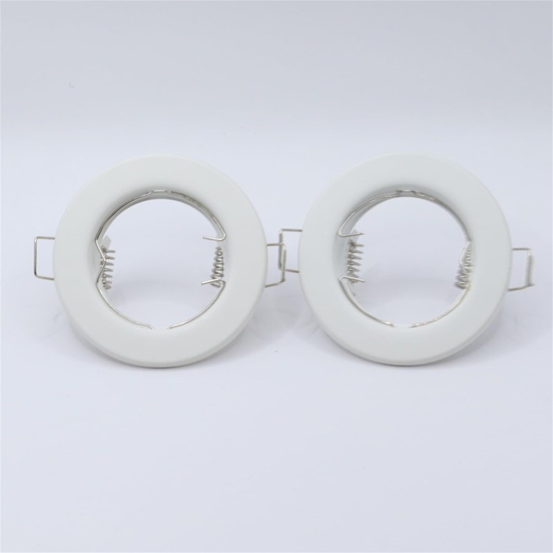 COOINJOY 10x Modern GU10 Downlights for Ceiling, Round Matt White