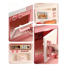 Cocinita De Juguete Con Accesorios Luz Vapor Sonido Y Agua