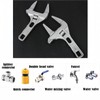 Adjustable Spanner,Adjustable Wrench,Large Adjustable Spanner,6-70mm Wide Jaw Adjustable Spanner,Convenient Wide