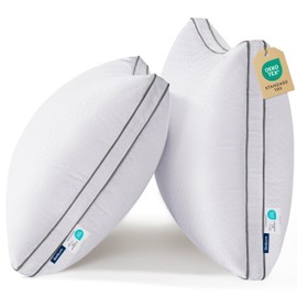 Bedsure Bedsure King Pillows Set of 2 - Fluffy Bed Pillows for Sleeping, Hotel Quality, Diamond Quilted Design, Gusseted Supportive Down Alternative Filling for Back, Stomach, Side Sleepers