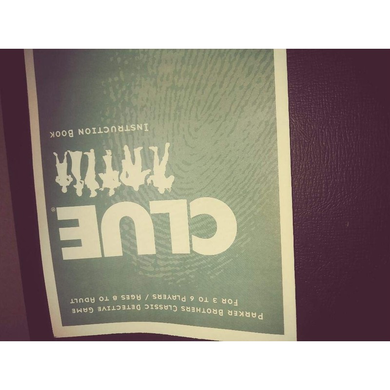 Parker Brothers Classic Detective Game- 1996 Version